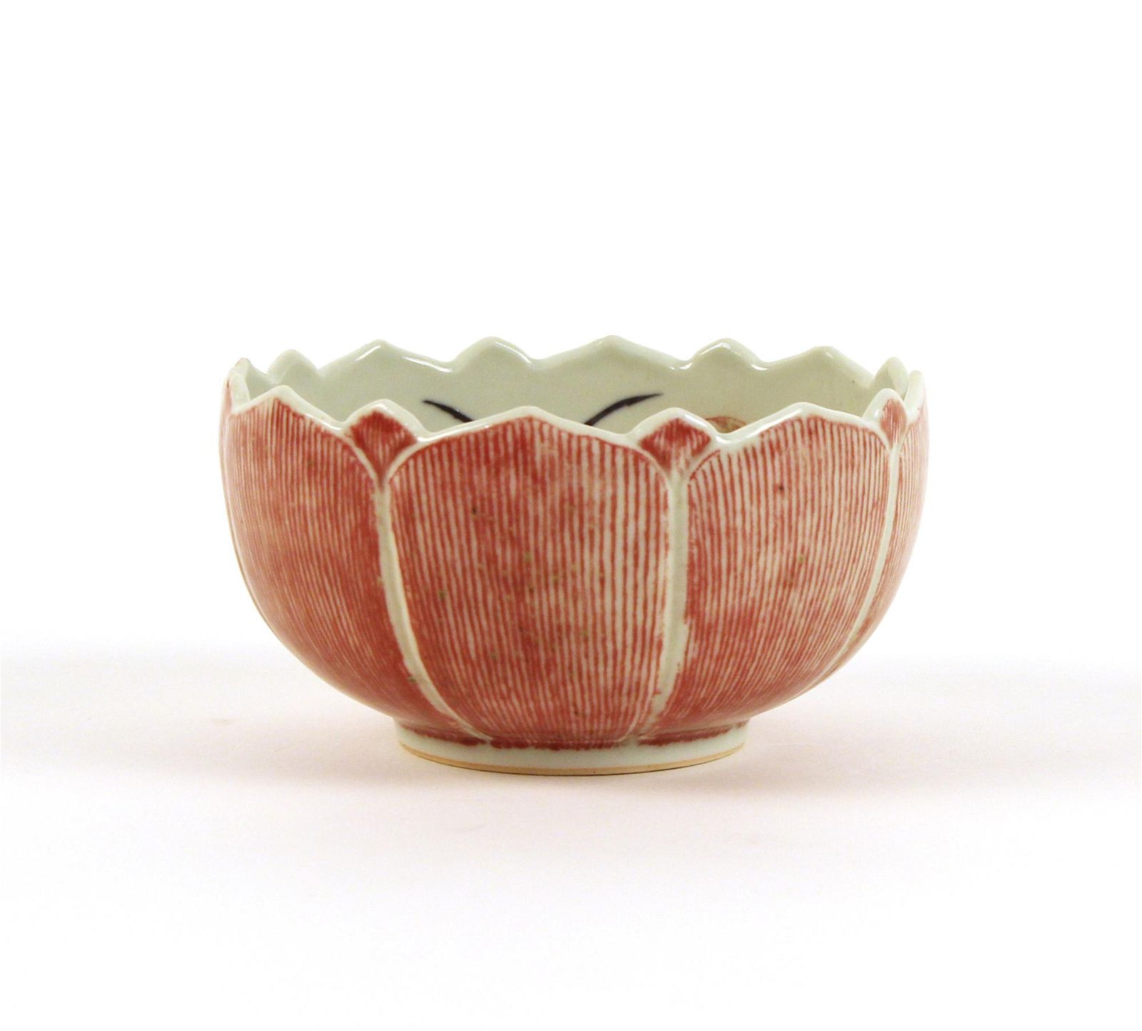 A CHINESE LOTUS BLOSSOM SHAPED