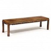 A CHINESE LOW CARVED WOOD TABL