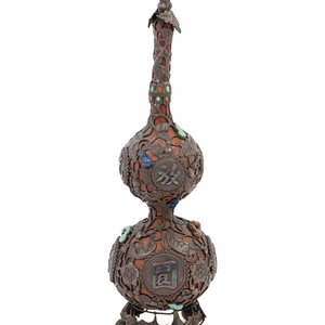 A Chinese Metal and Hardstone