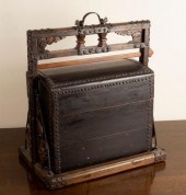 A Chinese metal bound three-ti