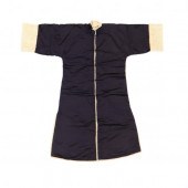 A CHINESE MIDNIGHT BLUE SATIN