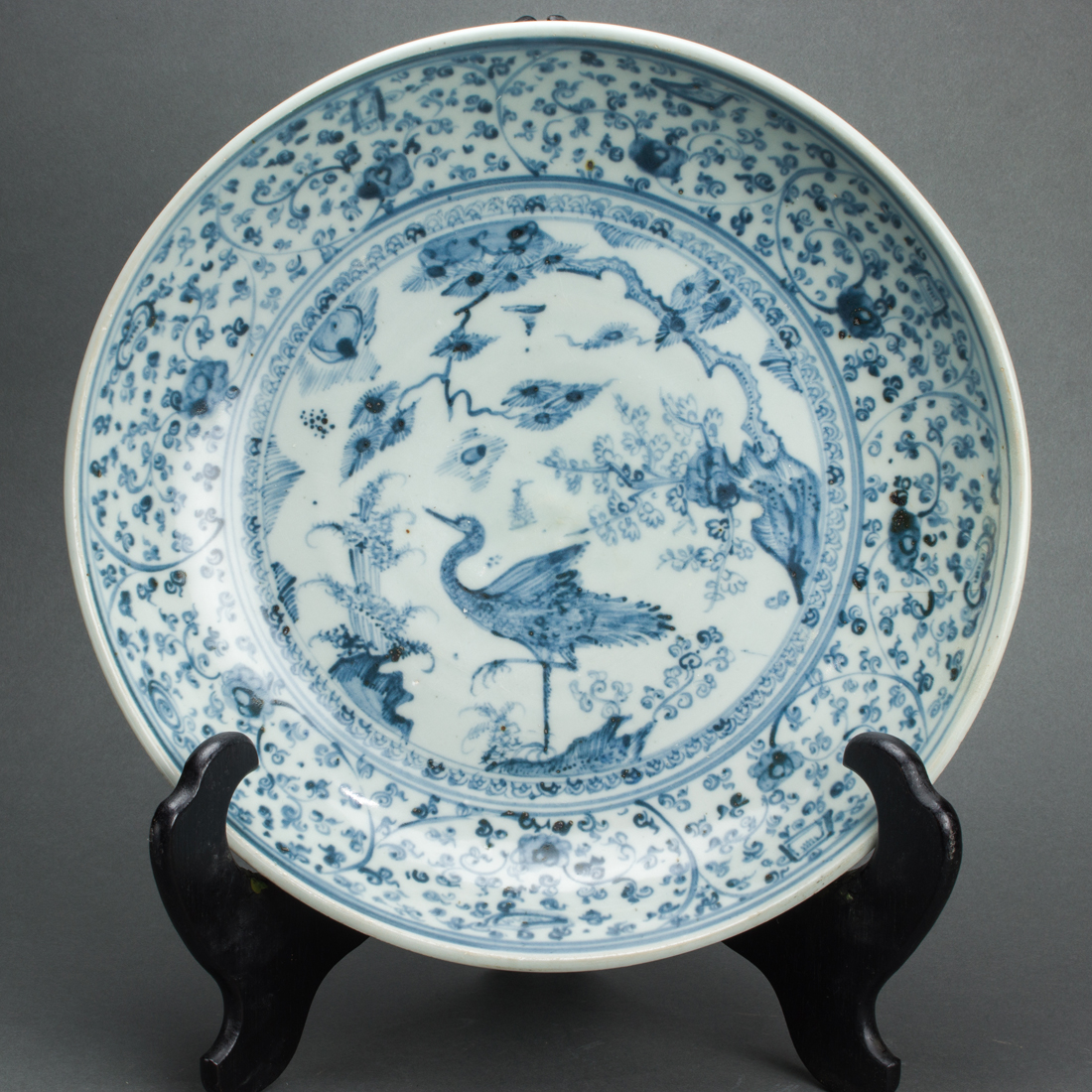 A CHINESE MING DYNASTY UNDERGLAZE