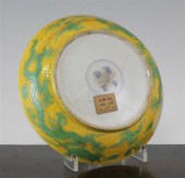 A Chinese Ming green and yello