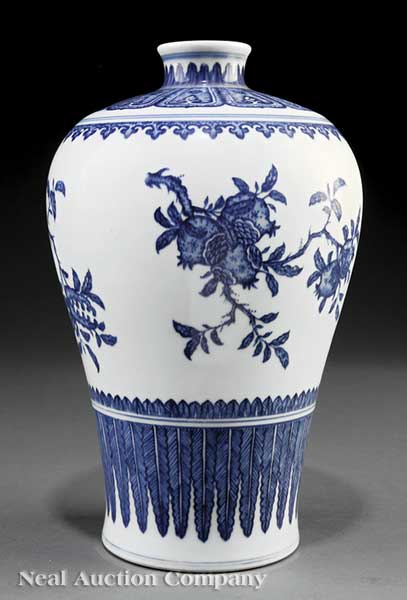 A Chinese Ming-Style Blue and White