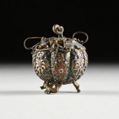 A CHINESE MINIATURE POLYCHROME