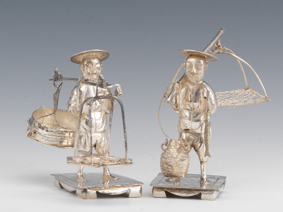 A Chinese Miniature Silver Figure