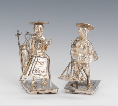 A Chinese Miniature Silver Figure
