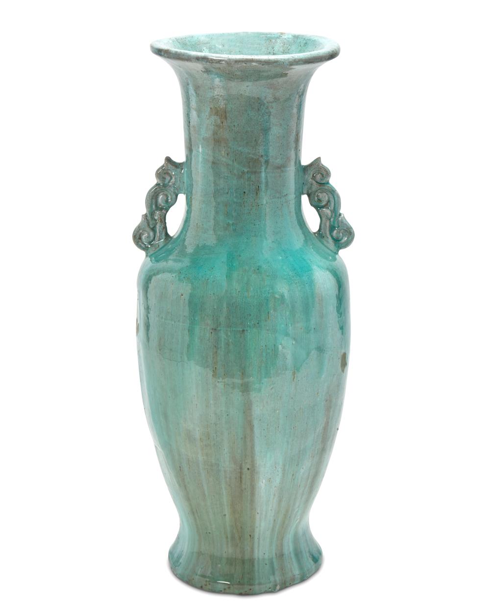 A CHINESE MONUMENTAL CERAMIC