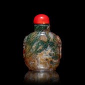 A Chinese Moss Agate 'Floater'