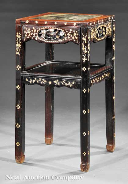 A Chinese Mother-of-Pearl Inlaid