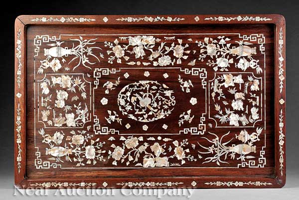 A Chinese Mother-of-Pearl Inlaid