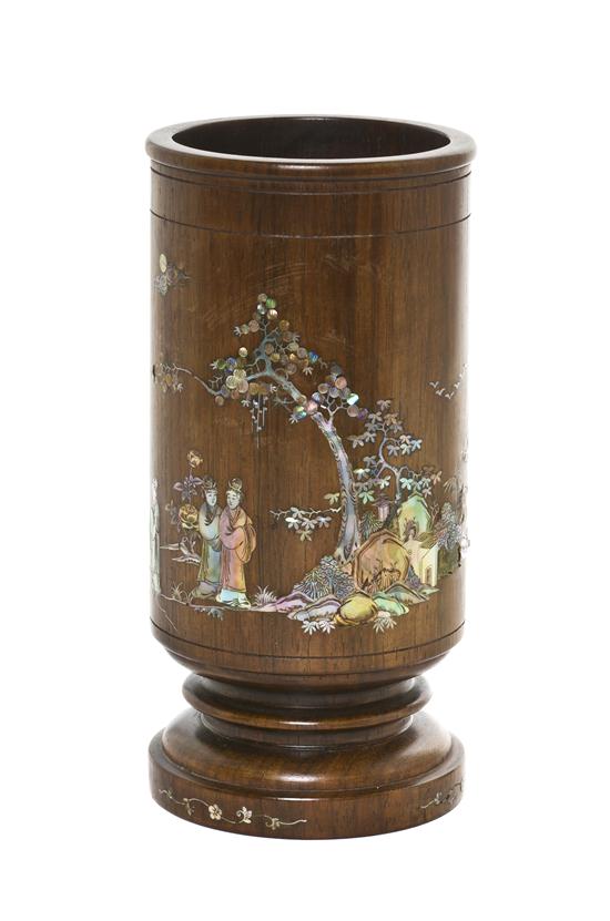 A Chinese Mother-of-Pearl Inlaid