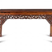 A Chinese Nanmu Painting Table
