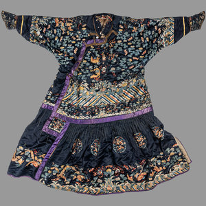 A Chinese Navy Blue Ground