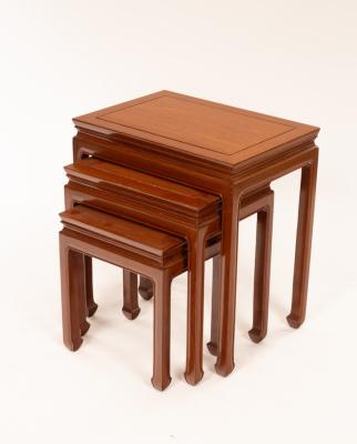 A Chinese nest of three tables, the