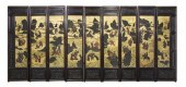 A Chinese Nine-Panel Lacquer G