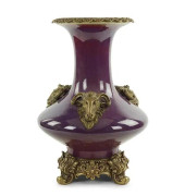 A CHINESE ORMOLU MOUNTED FLAMB
