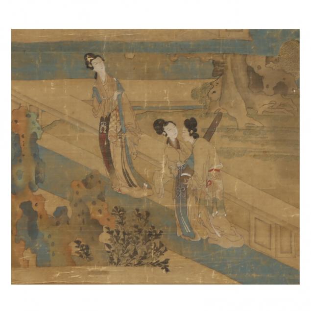A CHINESE PAINTING OF BEAUTIFUL