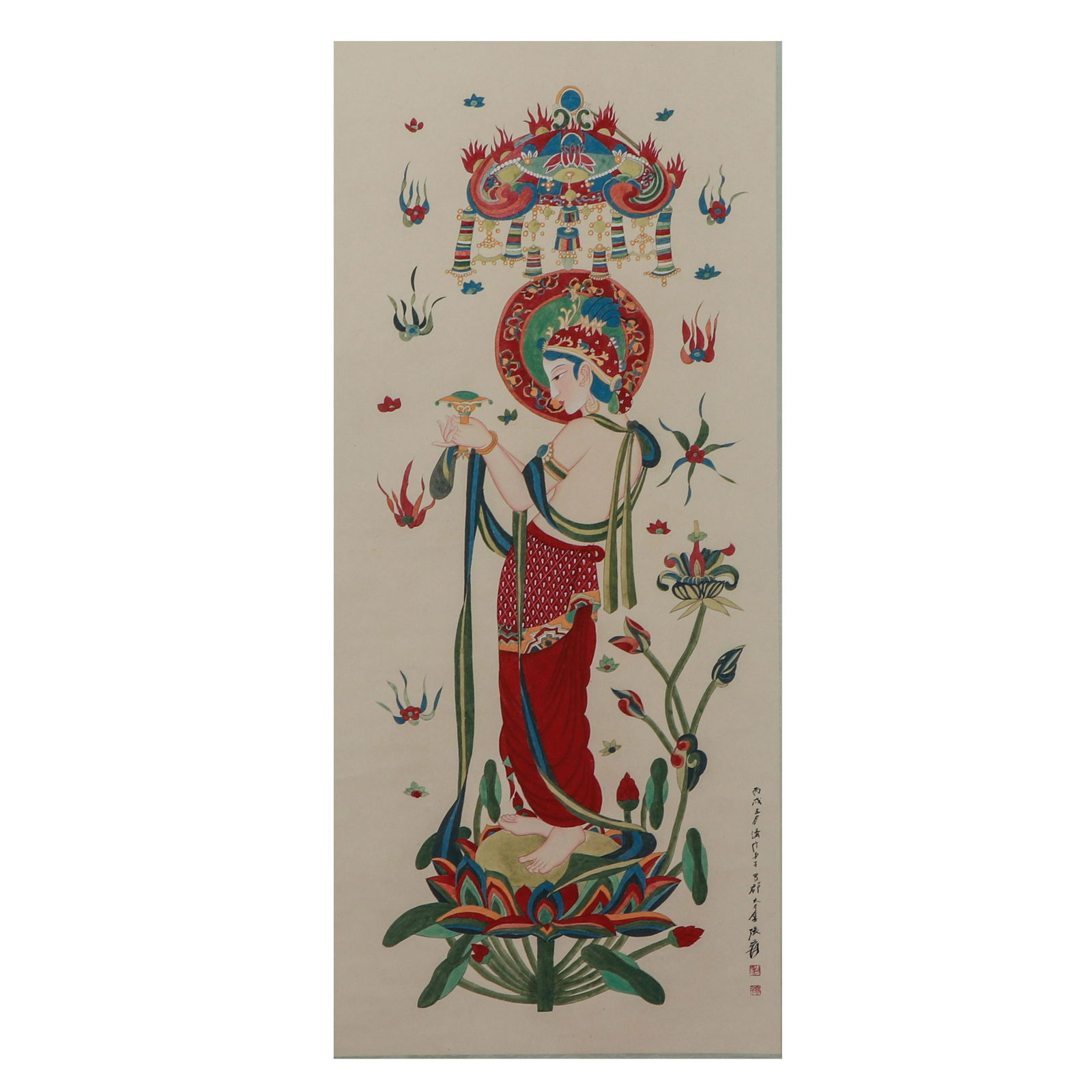 A CHINESE PAINTING OF