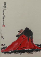 A CHINESE PAINTING OF BUDDHIST