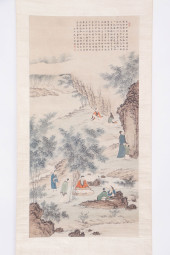 A CHINESE PAINTING OF FIGURE S