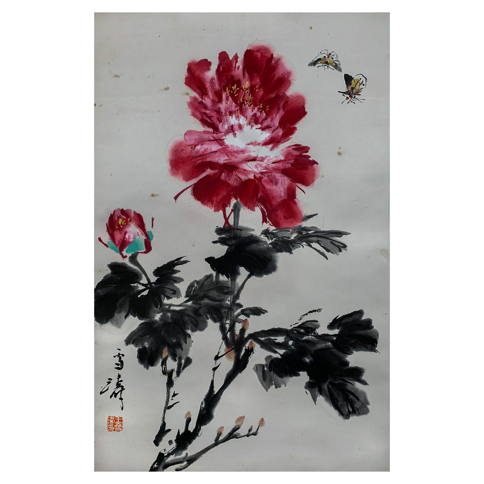 A CHINESE PAINTING OF