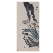 A CHINESE PAINTING OF GARDEN S