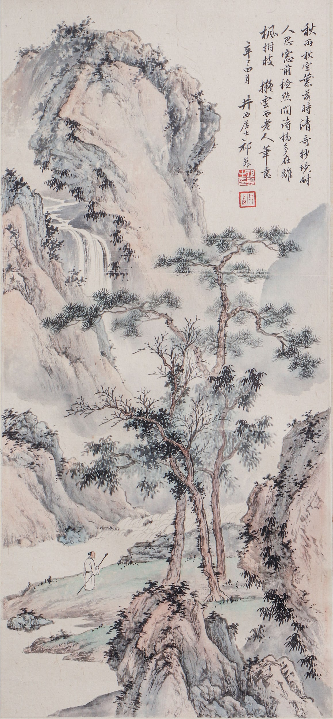 A CHINESE PAINTING OF LANDSCAPE