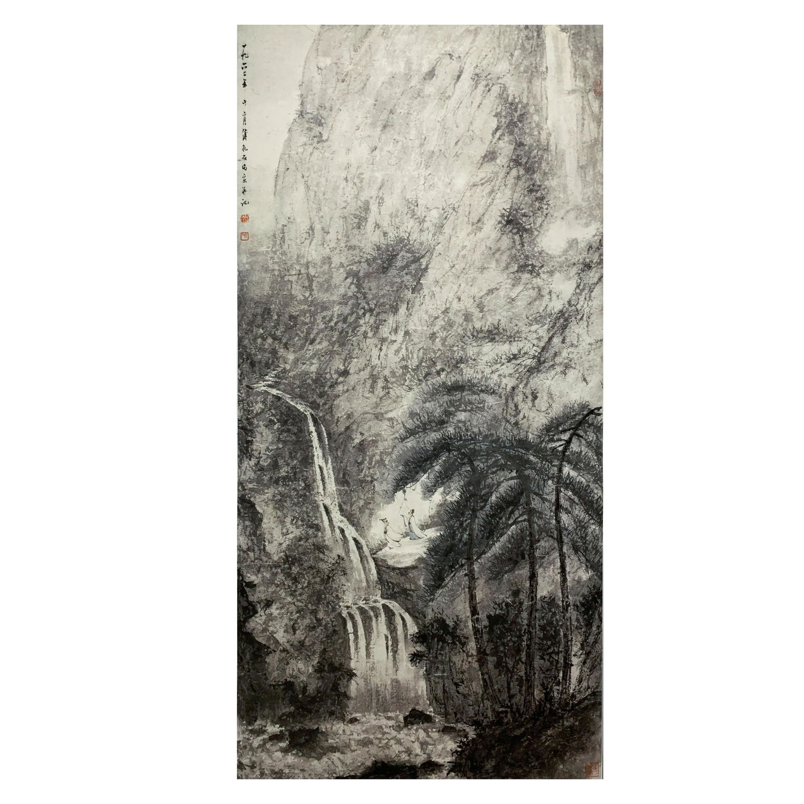 A CHINESE PAINTING OF LANDSCAPE AND
