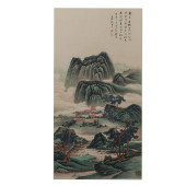 A CHINESE PAINTING OF LANDSCAP