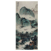 A CHINESE PAINTING OF LANDSCAP