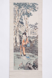A CHINESE PAINTING OF LONG ELI