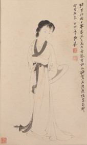 A CHINESE PAINTING OF LONG ELI