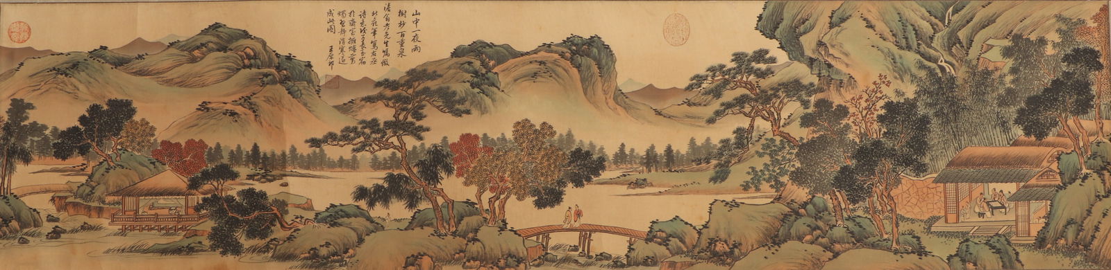A CHINESE PAINTING OF OVERLOOKING