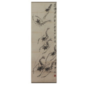 A CHINESE PAINTING OF SHRIMPS<