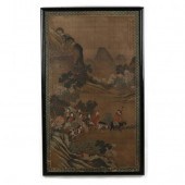 A CHINESE PAINTING OF WANG ZHA