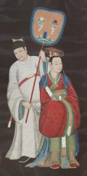 * A Chinese Painting on Paper