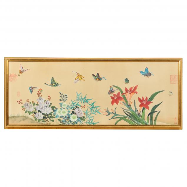 A CHINESE PAINTING ON SILK OF