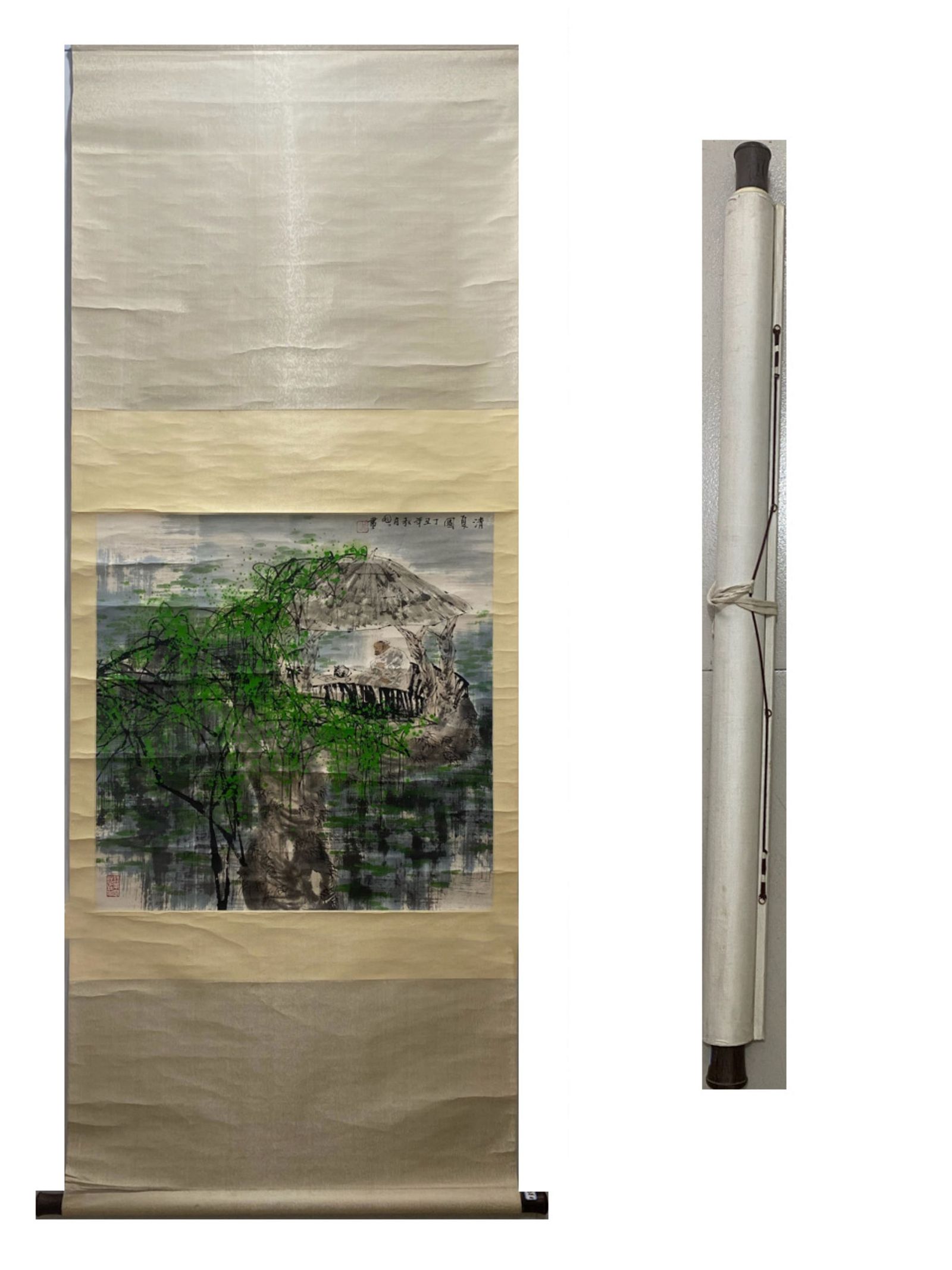 A CHINESE PAINTINGHt.67cm Wd.67cm