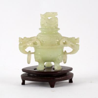 A Chinese pale celadon bowenite