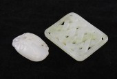 A Chinese pale celadon jade ca