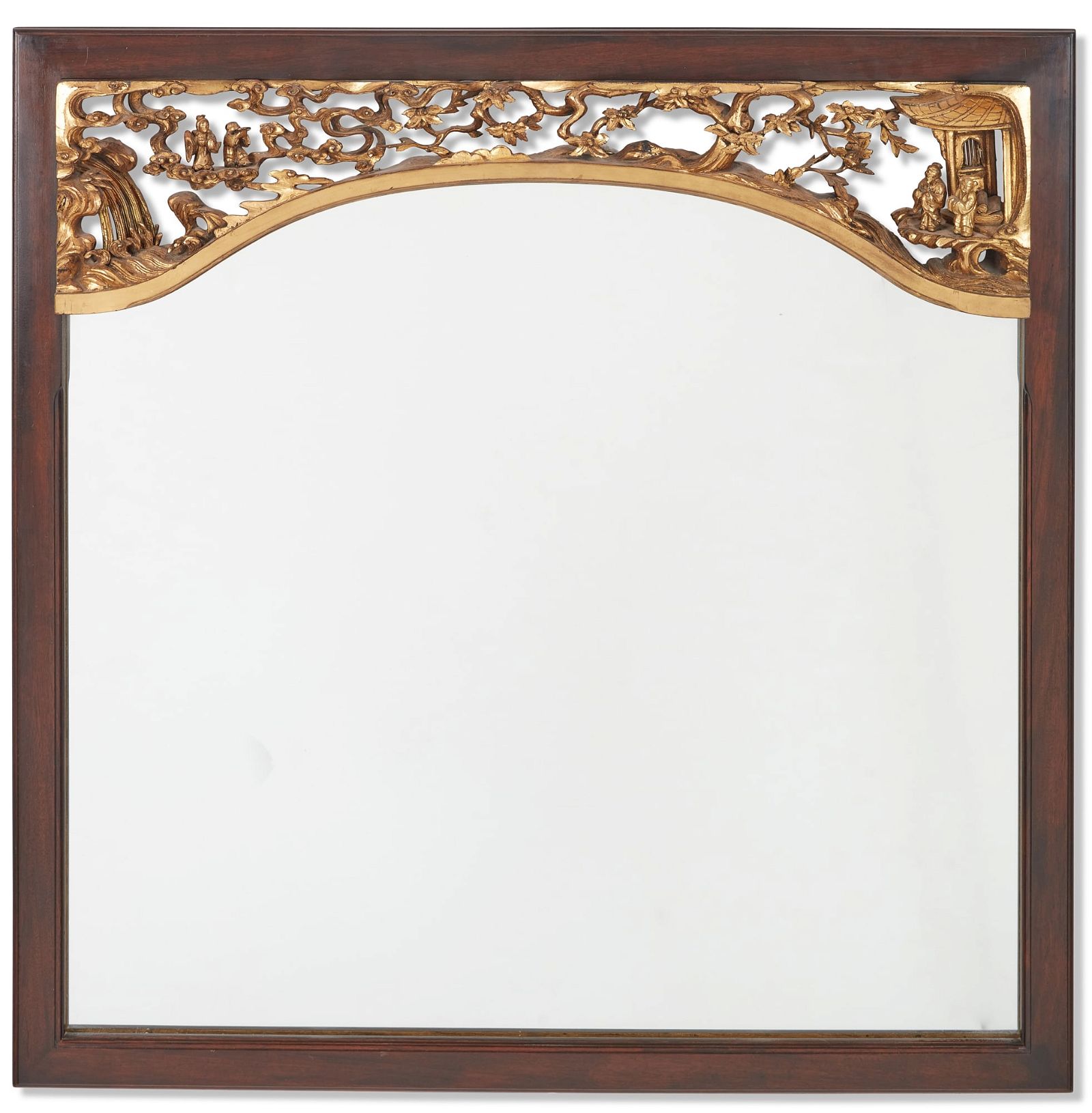 A CHINESE PARCEL GILT AND