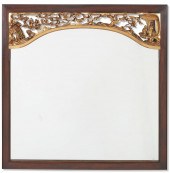 A CHINESE PARCEL GILT AND EBON