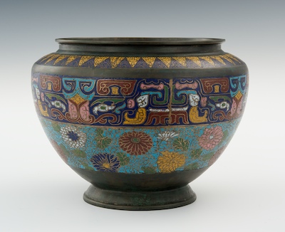 A Chinese Patinated Champleve