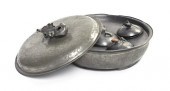 A Chinese Pewter Steamer of li