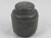 A Chinese pewter tea caddie ch