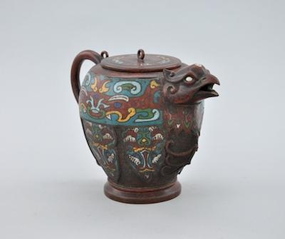 A Chinese Phoenix Head Bronze