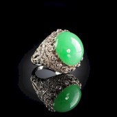 A CHINESE PLATINUM "A" JADEITE