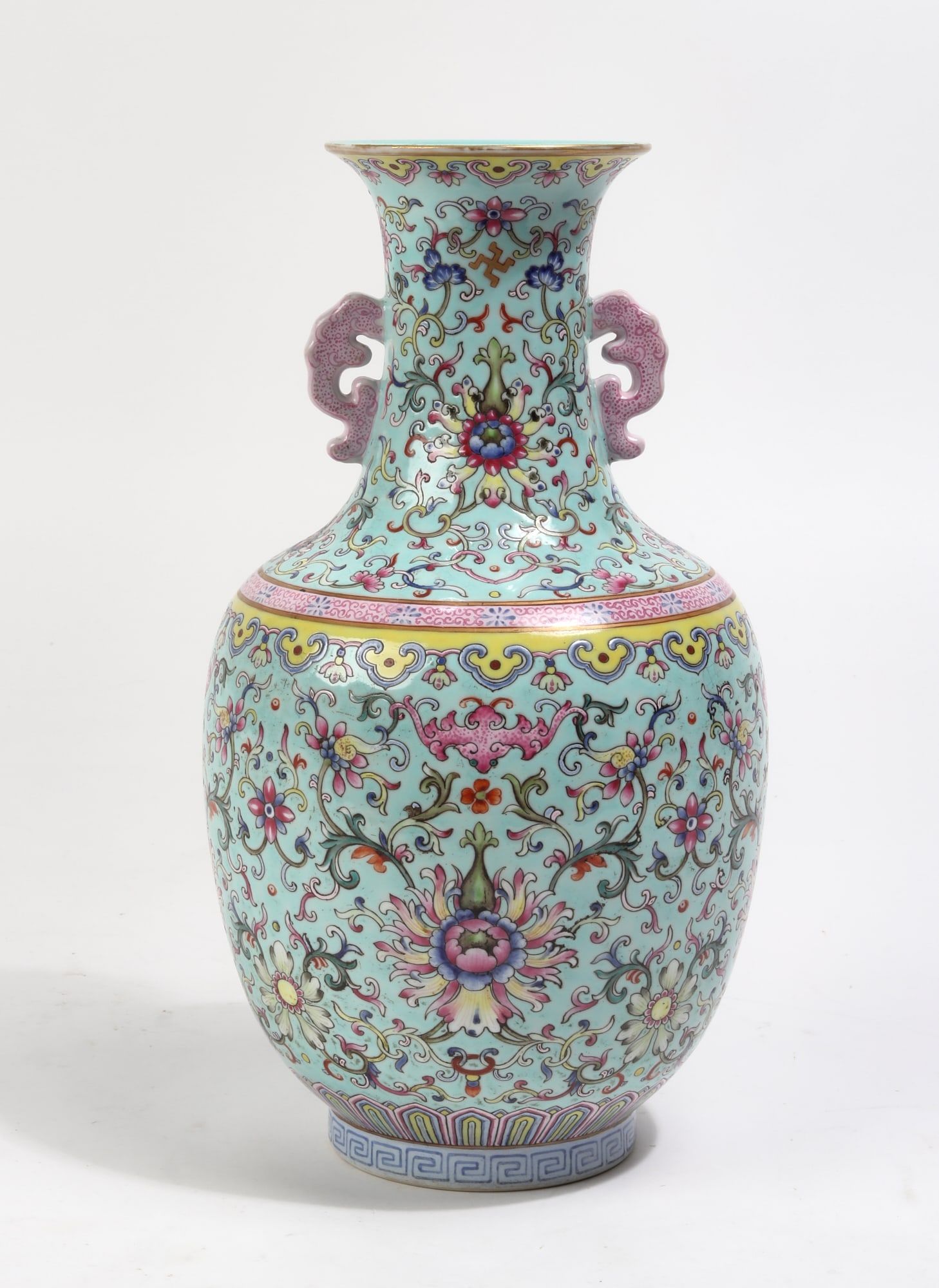 A CHINESE POLYCHROME ENAMEL