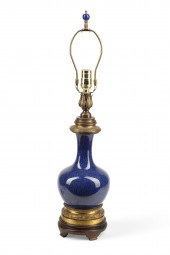 A CHINESE PORCELAIN AND BRONZE
